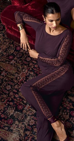 Aubade huispak paars 306x577